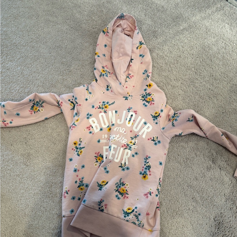 H&M Pink Floral Kids Hoodie